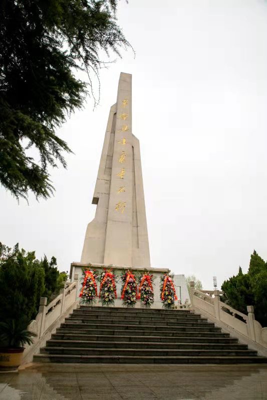 疏雨洗清明 芳菲祭英烈—— 安彩高科開展“學黨史、祭英烈、傳精神”主題活動